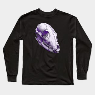 Fox Skull (Asexual Pride) Long Sleeve T-Shirt